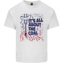 Its All About the Coal Funny BBQ Grill Mens Cotton T-Shirt Tee Top White