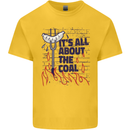 Its All About the Coal Funny BBQ Grill Mens Cotton T-Shirt Tee Top Yellow