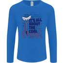 Its All About the Coal Funny BBQ Grill Mens Long Sleeve T-Shirt Royal Blue