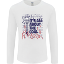 Its All About the Coal Funny BBQ Grill Mens Long Sleeve T-Shirt White