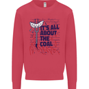 Its All About the Coal Funny BBQ Grill Mens Sweatshirt Jumper Heliconia