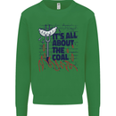 Its All About the Coal Funny BBQ Grill Mens Sweatshirt Jumper Irish Green
