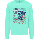 Its All About the Coal Funny BBQ Grill Mens Sweatshirt Jumper Peppermint