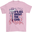 Its All About the Coal Funny BBQ Grill Mens T-Shirt 100% Cotton Light Pink