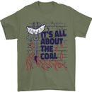 Its All About the Coal Funny BBQ Grill Mens T-Shirt 100% Cotton Military Green