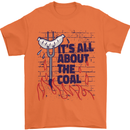 Its All About the Coal Funny BBQ Grill Mens T-Shirt 100% Cotton Orange