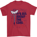 Its All About the Coal Funny BBQ Grill Mens T-Shirt 100% Cotton Red