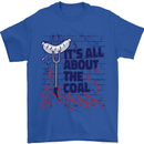 Its All About the Coal Funny BBQ Grill Mens T-Shirt 100% Cotton Royal Blue