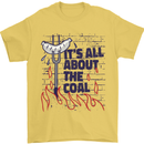 Its All About the Coal Funny BBQ Grill Mens T-Shirt 100% Cotton Yellow