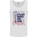 Its All About the Coal Funny BBQ Grill Mens Vest Tank Top White