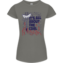 Its All About the Coal Funny BBQ Grill Womens Petite Cut T-Shirt Charcoal