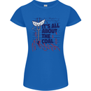 Its All About the Coal Funny BBQ Grill Womens Petite Cut T-Shirt Royal Blue