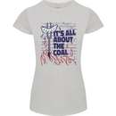Its All About the Coal Funny BBQ Grill Womens Petite Cut T-Shirt Sports Grey