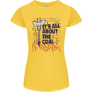 Its All About the Coal Funny BBQ Grill Womens Petite Cut T-Shirt Yellow