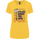 Its All About the Coal Funny BBQ Grill Womens Wider Cut T-Shirt Yellow