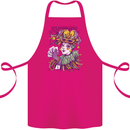 Its Mardi Gras Carnival Cotton Apron 100% Organic Pink