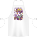 Its Mardi Gras Carnival Cotton Apron 100% Organic White