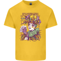 Its Mardi Gras Carnival Mens Cotton T-Shirt Tee Top Yellow