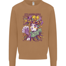Its Mardi Gras Carnival Mens Sweatshirt Jumper Caramel Latte