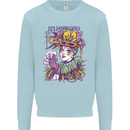 Its Mardi Gras Carnival Mens Sweatshirt Jumper Light Blue