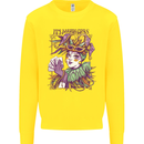 Its Mardi Gras Carnival Mens Sweatshirt Jumper Yellow