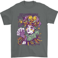 Its Mardi Gras Carnival Mens T-Shirt 100% Cotton Charcoal