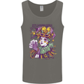 Its Mardi Gras Carnival Mens Vest Tank Top Charcoal