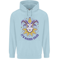 Its Mardi Gras Childrens Kids Hoodie Light Blue