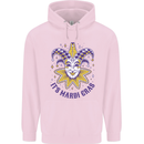 Its Mardi Gras Childrens Kids Hoodie Light Pink