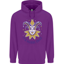 Its Mardi Gras Childrens Kids Hoodie Purple