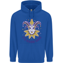 Its Mardi Gras Childrens Kids Hoodie Royal Blue