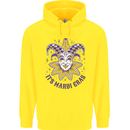Its Mardi Gras Childrens Kids Hoodie Yellow