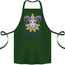 Its Mardi Gras Cotton Apron 100% Organic Forest Green