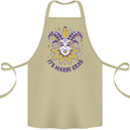 Its Mardi Gras Cotton Apron 100% Organic Khaki