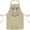 Its Mardi Gras Cotton Apron 100% Organic Khaki