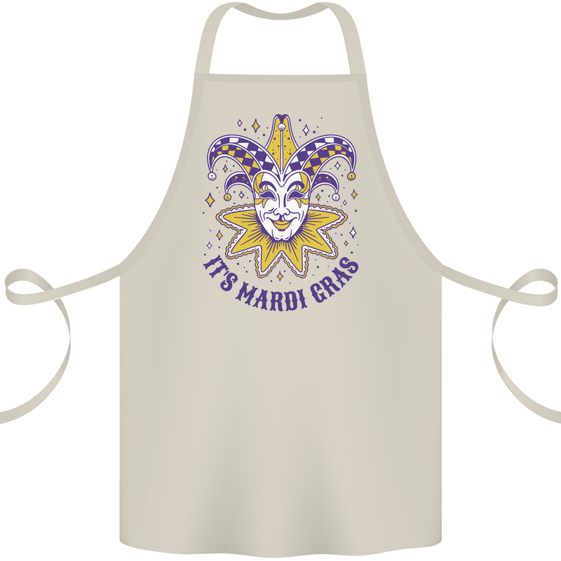 Its Mardi Gras Cotton Apron 100% Organic Natural