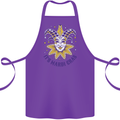 Its Mardi Gras Cotton Apron 100% Organic Purple
