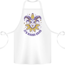 Its Mardi Gras Cotton Apron 100% Organic White