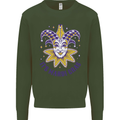 Its Mardi Gras Kids Sweatshirt Jumper Forest Green