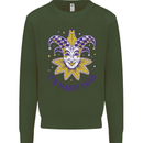 Its Mardi Gras Kids Sweatshirt Jumper Forest Green