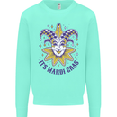 Its Mardi Gras Kids Sweatshirt Jumper Peppermint