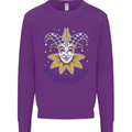 Its Mardi Gras Kids Sweatshirt Jumper Purple