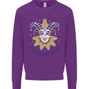 Its Mardi Gras Kids Sweatshirt Jumper Purple