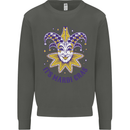 Its Mardi Gras Kids Sweatshirt Jumper Storm Grey