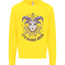 Its Mardi Gras Kids Sweatshirt Jumper Yellow