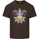 Its Mardi Gras Mens Cotton T-Shirt Tee Top Dark Chocolate