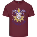 Its Mardi Gras Mens Cotton T-Shirt Tee Top Maroon