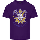 Its Mardi Gras Mens Cotton T-Shirt Tee Top Purple