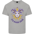 Its Mardi Gras Mens Cotton T-Shirt Tee Top Sports Grey
