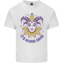 Its Mardi Gras Mens Cotton T-Shirt Tee Top White